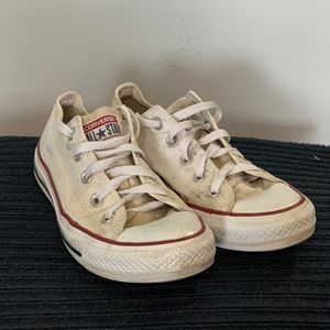 White low top Converse